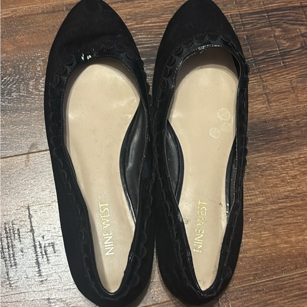 Nine West Black Ballet Flats Sleek Minimalist Design